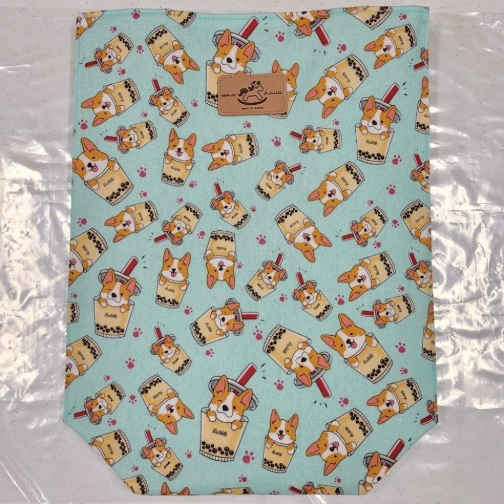 Waterproof Boba Corgi Large Tote Shoulder Bag Travel Purse - Picture 8 of 14